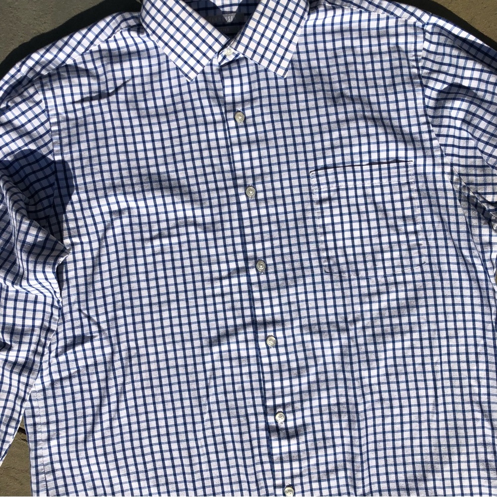 Vintage 90s Square Pattern Button Down Shirt - image 4